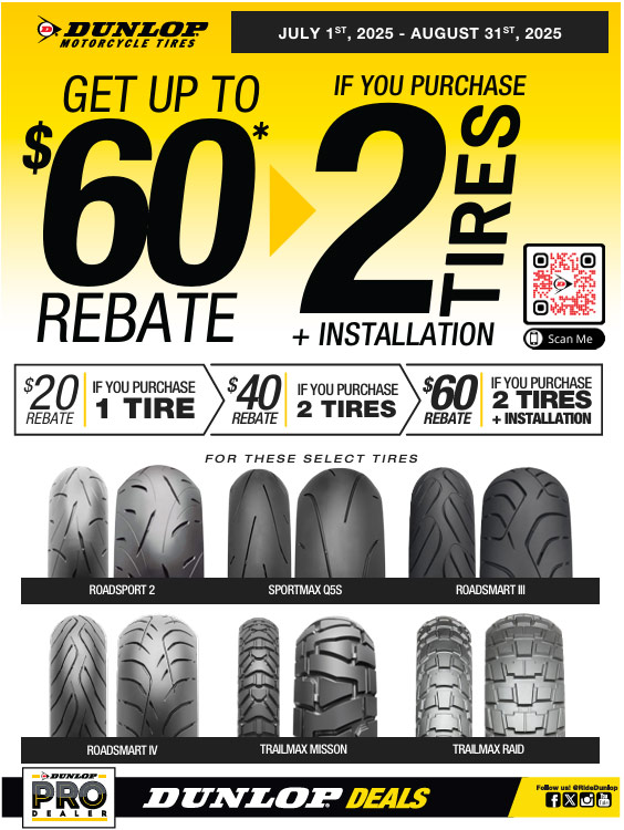 Dunlop motorcycle tires